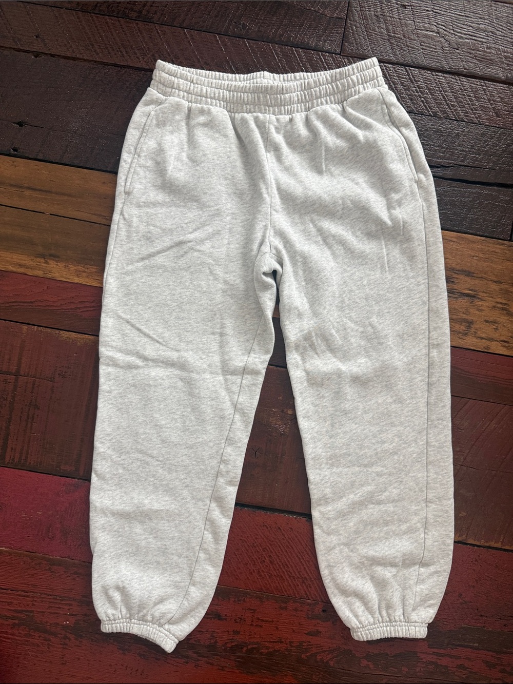 Old Navy So Comfy Light Gray Sweatpants with Elastic Cuffs